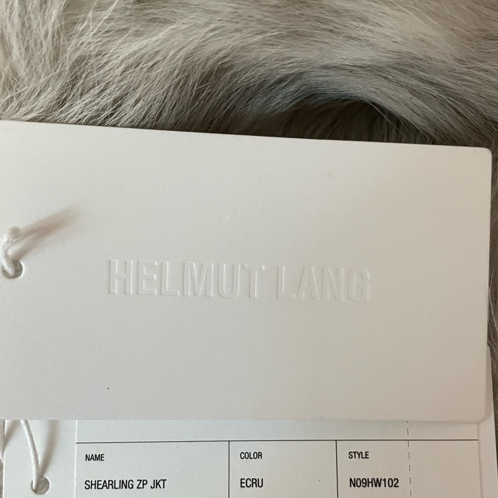 100% SHEARLING AVIATOR JACKET FROM HELMUT LANG - Picture 11 of 14